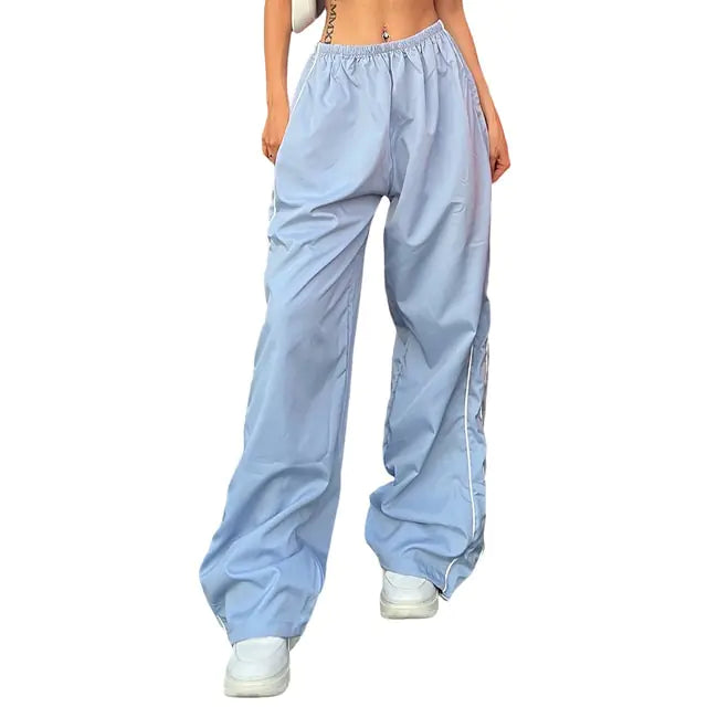 Elastic Baggy Track Pants