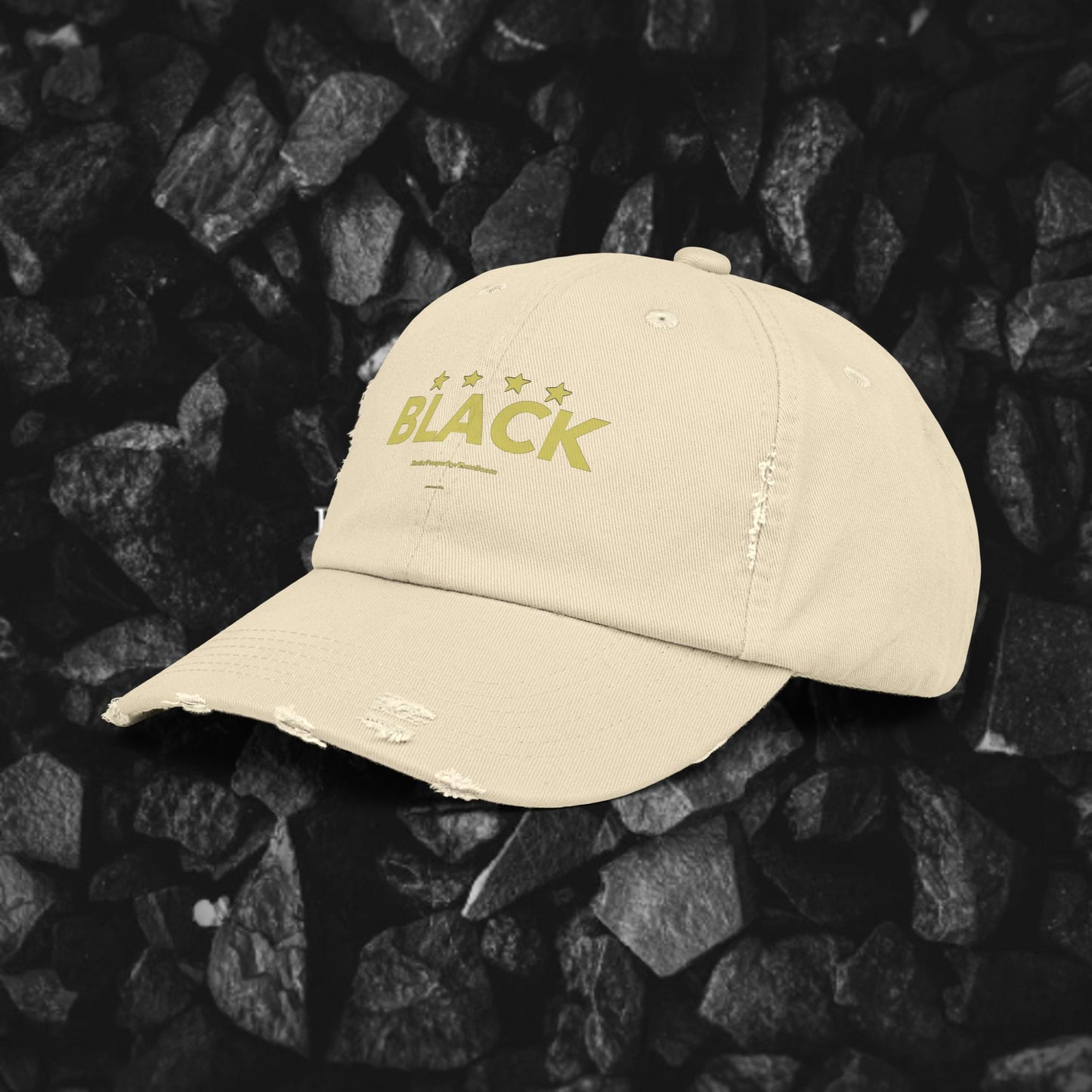 Black Xtatic Distressed Cap