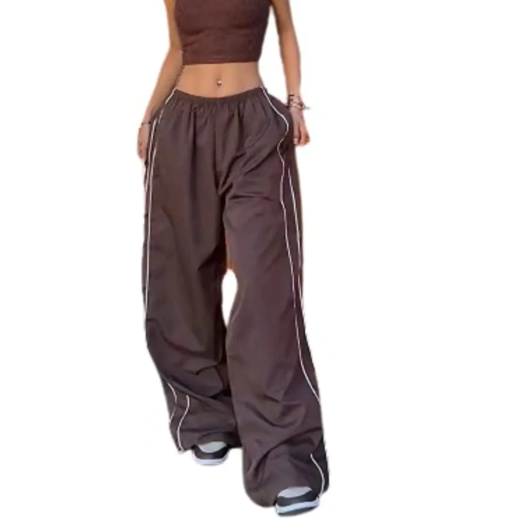 Elastic Baggy Track Pants