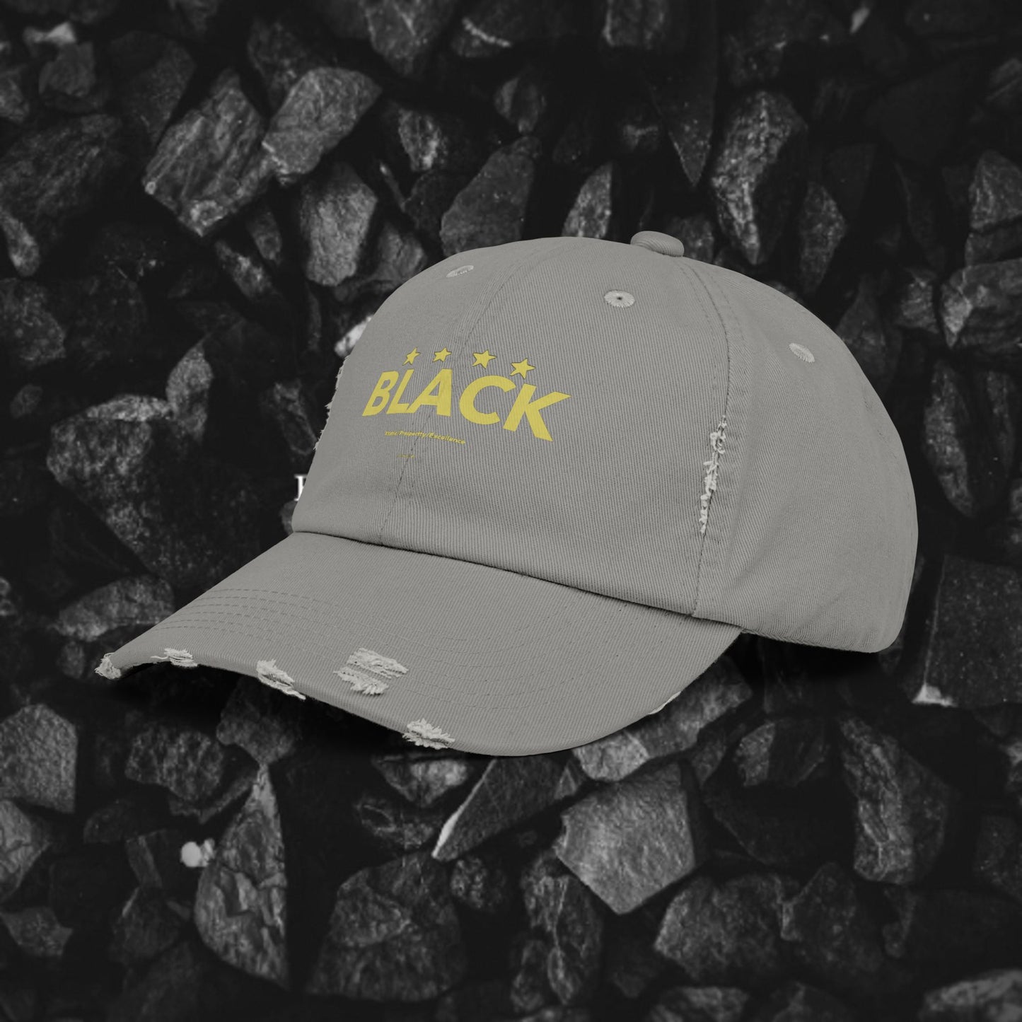 Black Xtatic Distressed Cap