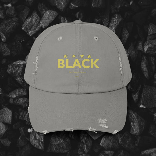 Black Xtatic Distressed Cap