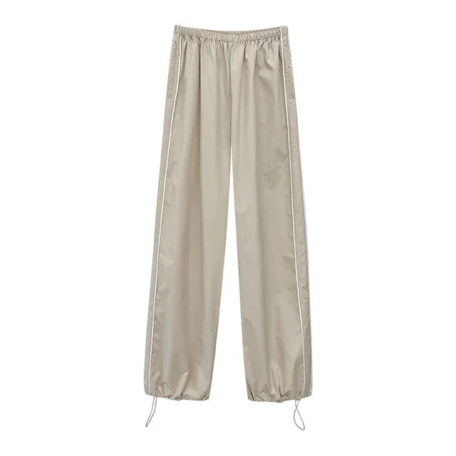 Elastic Baggy Track Pants