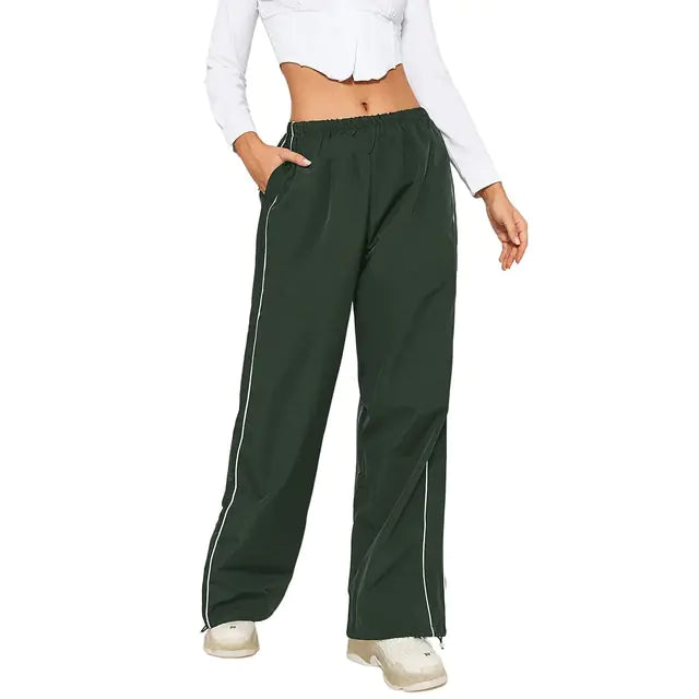 Elastic Baggy Track Pants