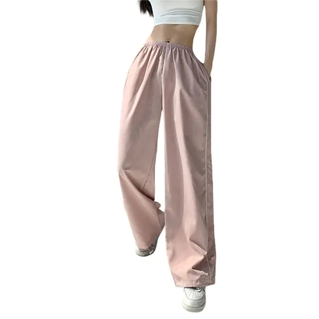 Elastic Baggy Track Pants